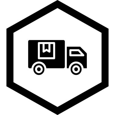 Bir dağıtım simgesinin vektör illüstrasyonu