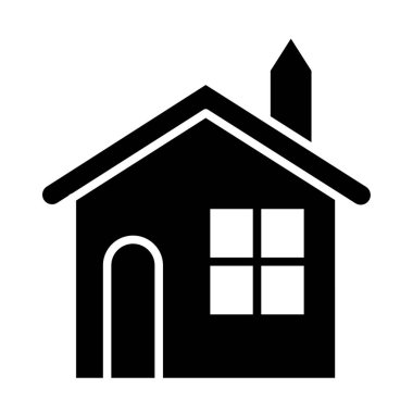 Bina. Web simgesi basit illüstrasyon