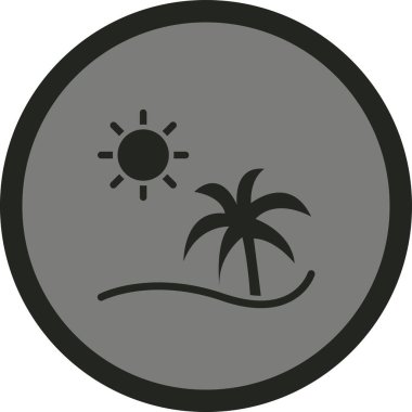 Güneş simgesinin vektör illüstrasyonu