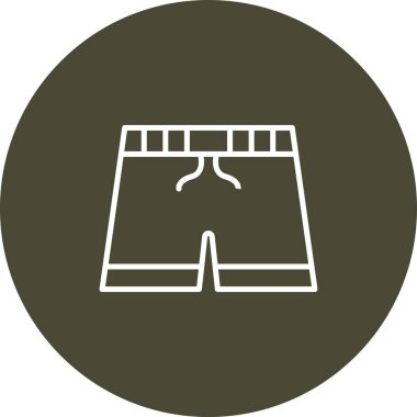 Şort. Web simgesi basit illüstrasyon