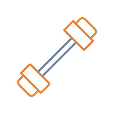 Fitness dambılları çizgi biçim vektör çizimi tasarımı