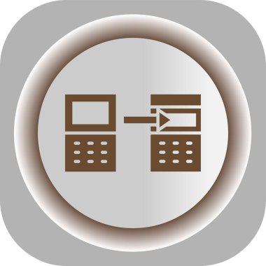 Eşsiz Hesap Makinesi Vektör Kabartma Simgesi