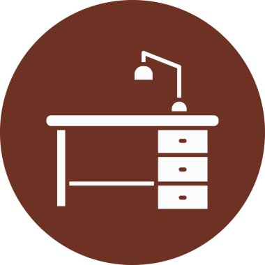 Ofis Tablosu Kabartma Çemberi Vektör Simgesi Tasarımı