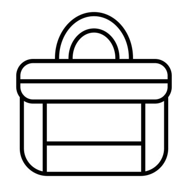 Çanta çanta ikonu ana hat vektörü. Çanta. çanta çantası.