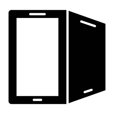 Akıllı telefon simgesi, basit vektör illüstrasyonu