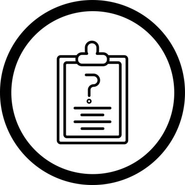 soru işareti simgesi, vektör illüstrasyonu