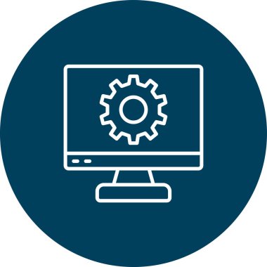 Web geliştirme simgesi vektör illüstrasyonu