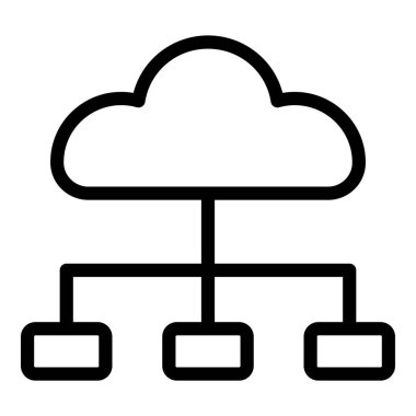 Veri depolama satırı vektör simgesi