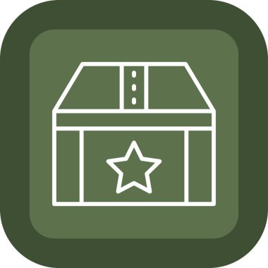 kutu web simgesi, vektör illüstrasyonu