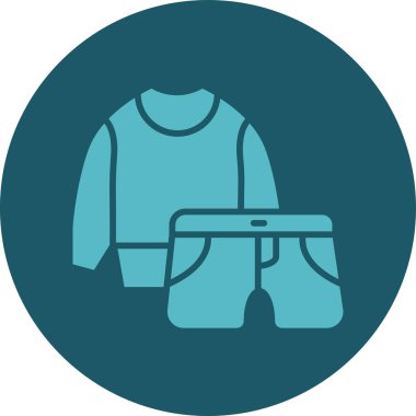 giysi simgesinin vektör illüstrasyonu