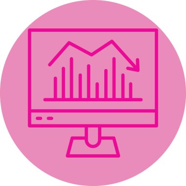 analitik simge vektör illüstrasyonu