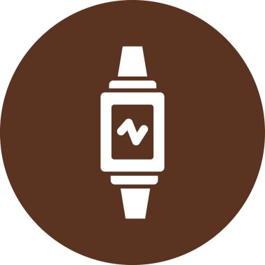 Bir saat simgesinin vektör illüstrasyonu