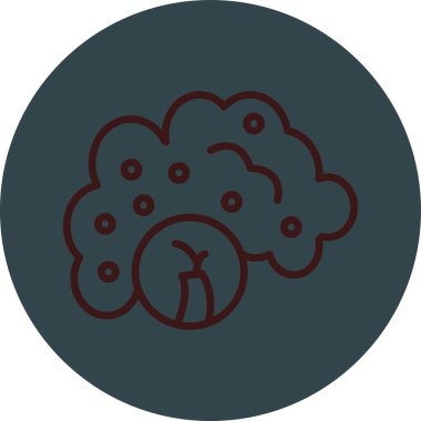 beyin ikonu vektör illüstrasyonu