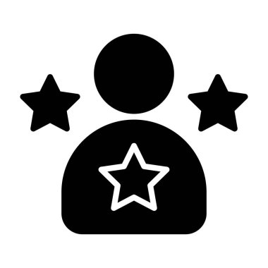 Yıldız ikonu vektör illüstrasyonu. yıldız sınıflandırma işareti
