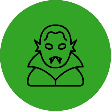 - Vampir. Web simgesi basit illüstrasyon