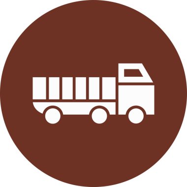 kamyon simgesi, vektör illüstrasyonu