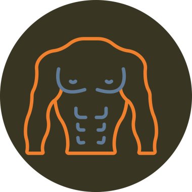 Spor salonundaki bir adamın vektör çizimi