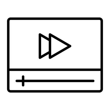 video simgesi, vektör illüstrasyonu