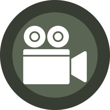 Kamera simgesi, basit vektör illüstrasyonu