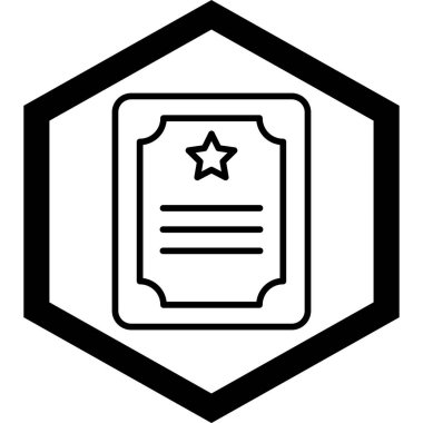 Rozet. Web simgesi basit tasarım