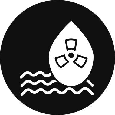 Su. Web simgesi basit illüstrasyon