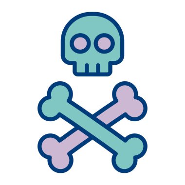 Kemikler simge vektör çizim