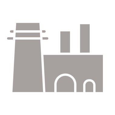 Fabrika simgesi vektör illüstrasyonu