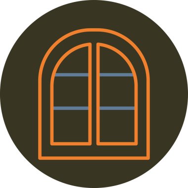 pencere simgesi vektör illüstrasyonu