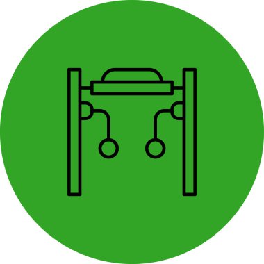 spor salonu ikonu vektör illüstrasyonu