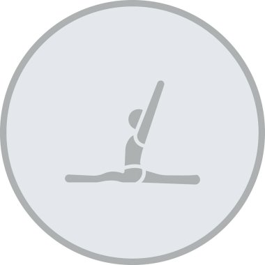 Jimnastik simgesinin vektör illüstrasyonu