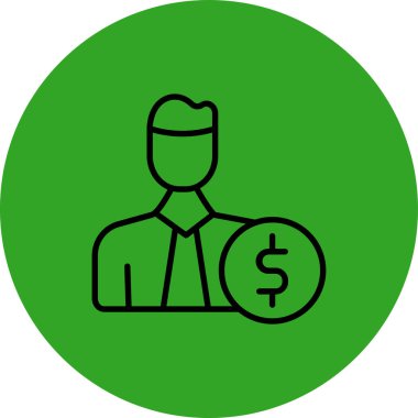 İş simgesinin vektör illüstrasyonu