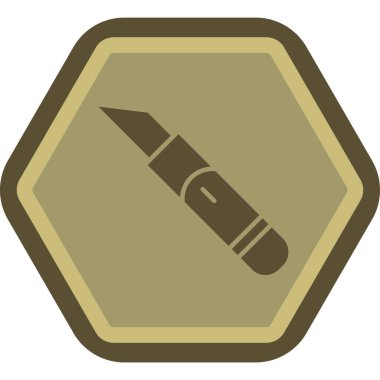 Tek bir izole simgenin vektör illüstrasyonu