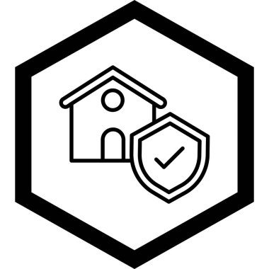 ev simgesi vektör illüstrasyonu