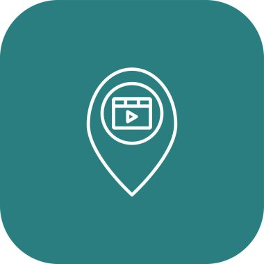 Harita gezinme simgesi, vektör illüstrasyonu, eps