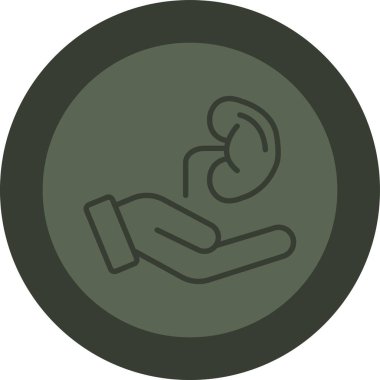 Tek bir simgenin vektör illüstrasyonu