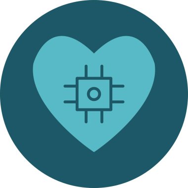 kalp düz vektör simgesi