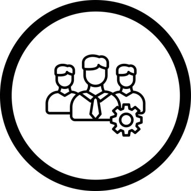 İnsan simgesinin vektör illüstrasyonu