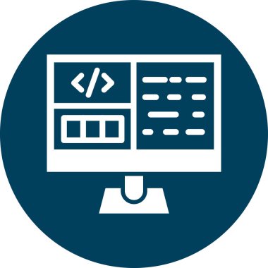 Web tasarım simgesi. Basit tasarım