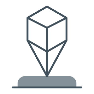 Elmas satırı vektör simgesi