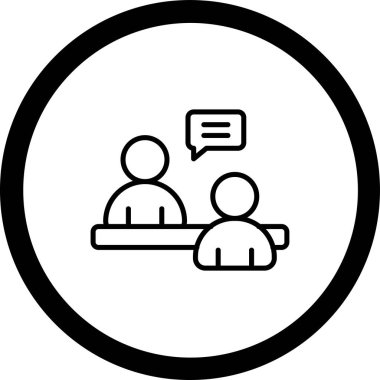 İnsan simgesinin vektör illüstrasyonu