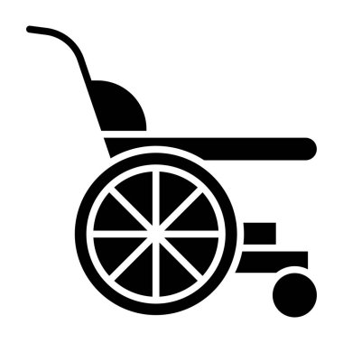 Tekerlekli sandalye ikonu. Web için basit bir illüstrasyon vektör tekerlekli sandalye simgesi