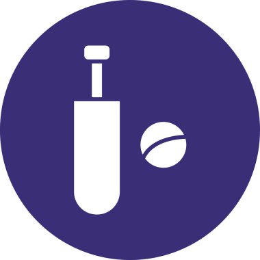 Test tüpünün modern simgesinin vektör illüstrasyonu