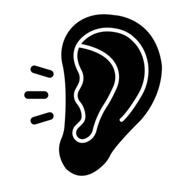 İnsan kulağı simgesi, dış hat biçimi