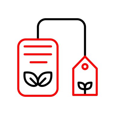 Kırmızı yapraklı bir yaprağın vektör çizimi