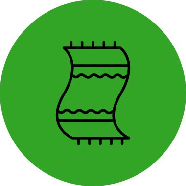 Modern b 'nin vektör illüstrasyonu halat simgesinden yoksun