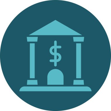 Bina. Web simgesi basit illüstrasyon