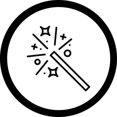 Sihirli bir simgenin vektör illüstrasyonu