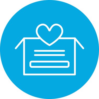 Aşk harfi vektör simgesi modern illüstrasyon tasarımı