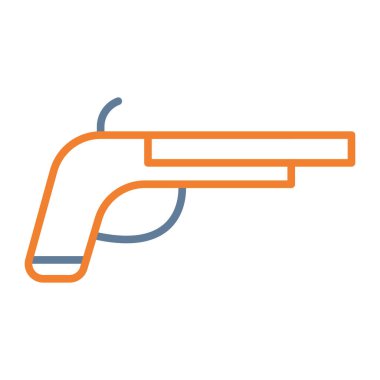 silah web simgesi, vektör çizim