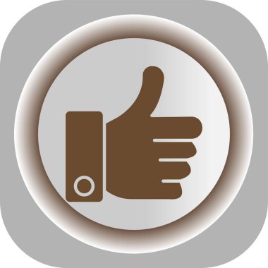 vektör modern simge beyaz arkaplanda izole edildi. başparmak yukarı